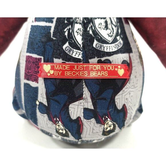 Harry Potter 16" Hand Sewn Quilted Collectible Fabric Stuffed Bear Beckies Bears - Picture 9 of 12